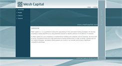Desktop Screenshot of meshcapital.com